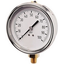 GAUGE DRY 2.5 FACE 1/4LM 0-60